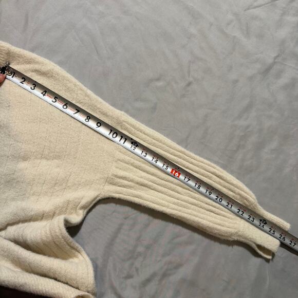 Aerie Cream, Ribbed, Sweater- S - Picture 7 of 7